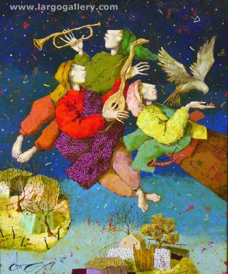Песен за небе и птица, Ангел Герджиков / Арт галерия Ларго