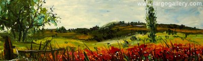 Landscape with poppies, Hikmet Cetinkaya / Largo Art Gallery